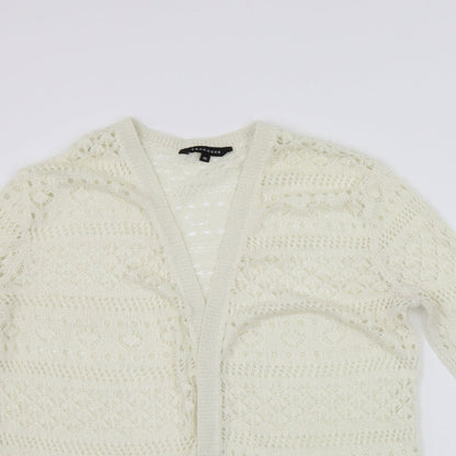 Womens UK Size 10 Peacocks White Cape Jumper
