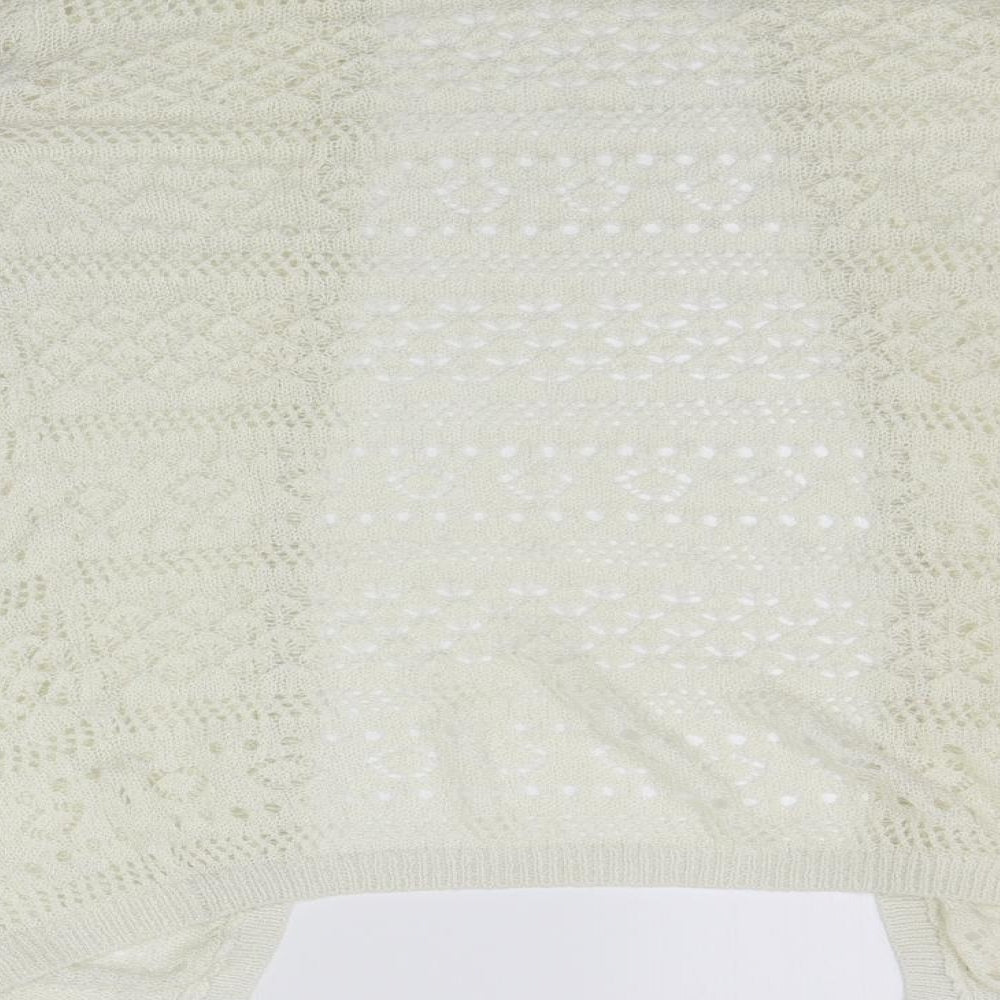 Womens UK Size 10 Peacocks White Cape Jumper