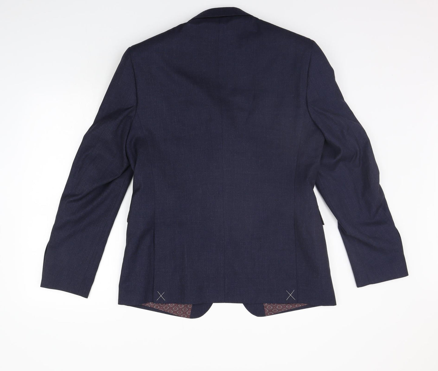 Mens UK Size S Burton Regular Blue Suit Jacket