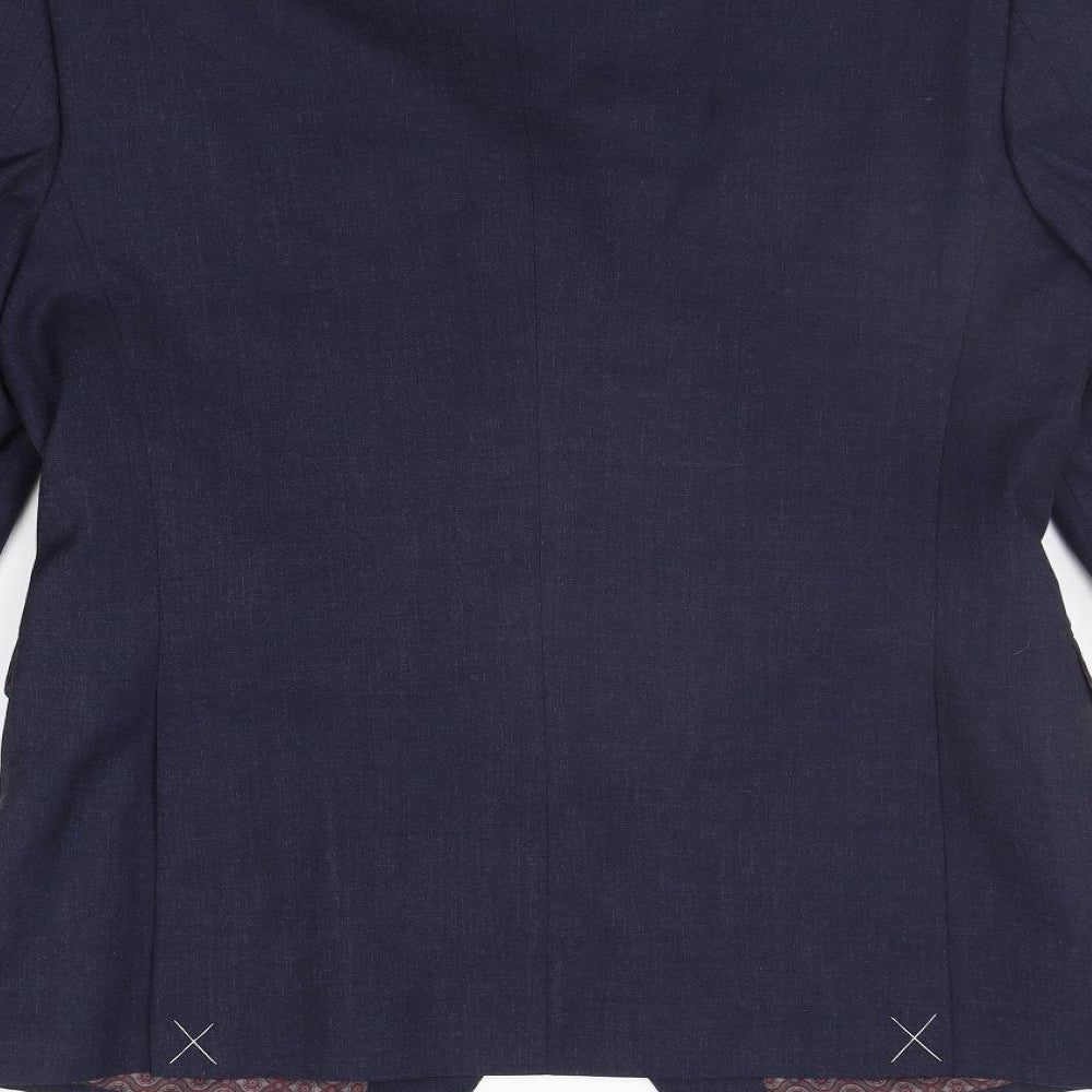 Mens UK Size S Burton Regular Blue Suit Jacket