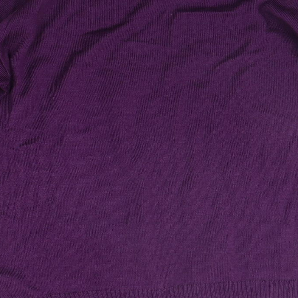 B. You Womens Purple   Pullover Jumper Size 14