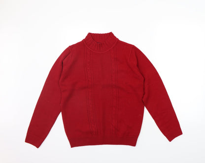 Womens UK Size S EWM Red Pullover Jumper