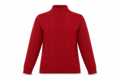 Womens UK Size S EWM Red Pullover Jumper