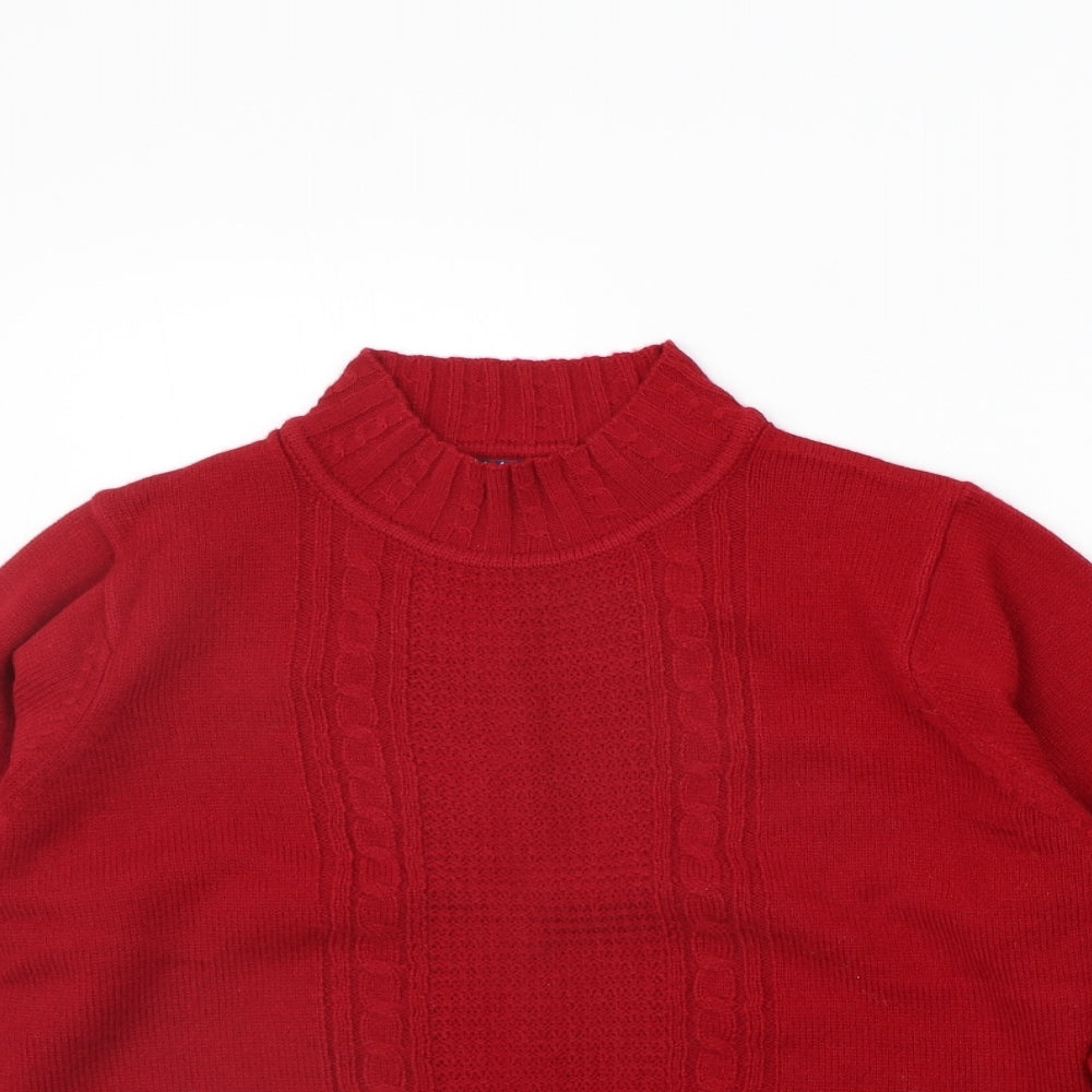Womens UK Size S EWM Red Pullover Jumper