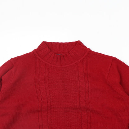Womens UK Size S EWM Red Pullover Jumper