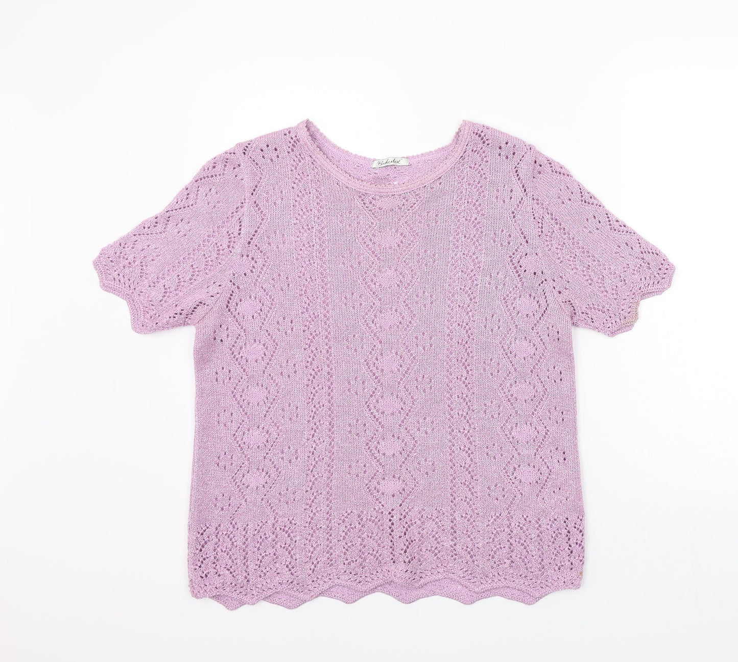 Womens UK Size 14 Berkertex Purple Pullover Jumper