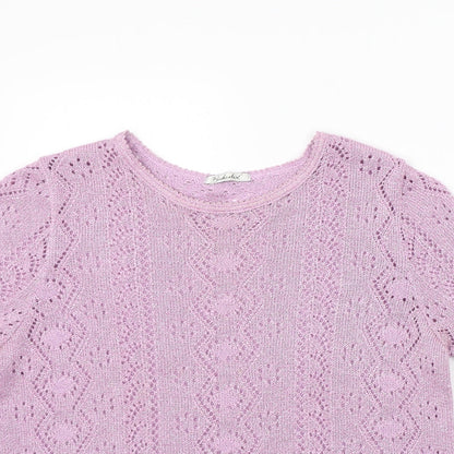 Womens UK Size 14 Berkertex Purple Pullover Jumper