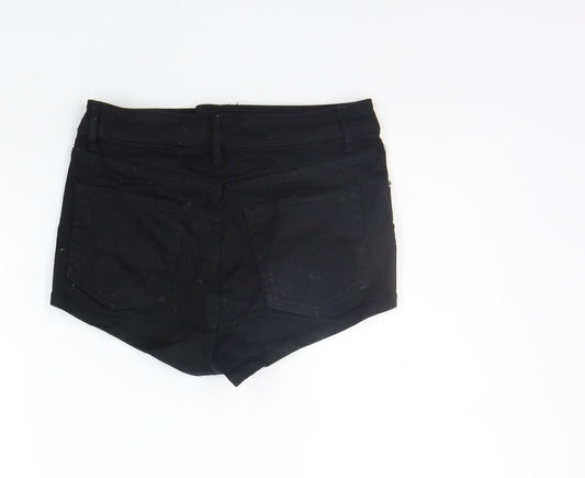 Divided Womens Black   Cut-Off Shorts Size 6