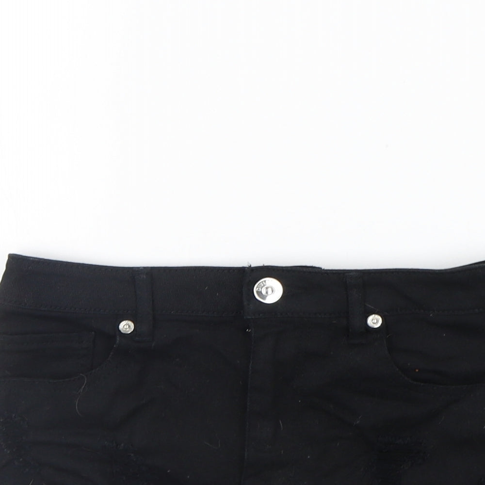 Divided Womens Black   Cut-Off Shorts Size 6