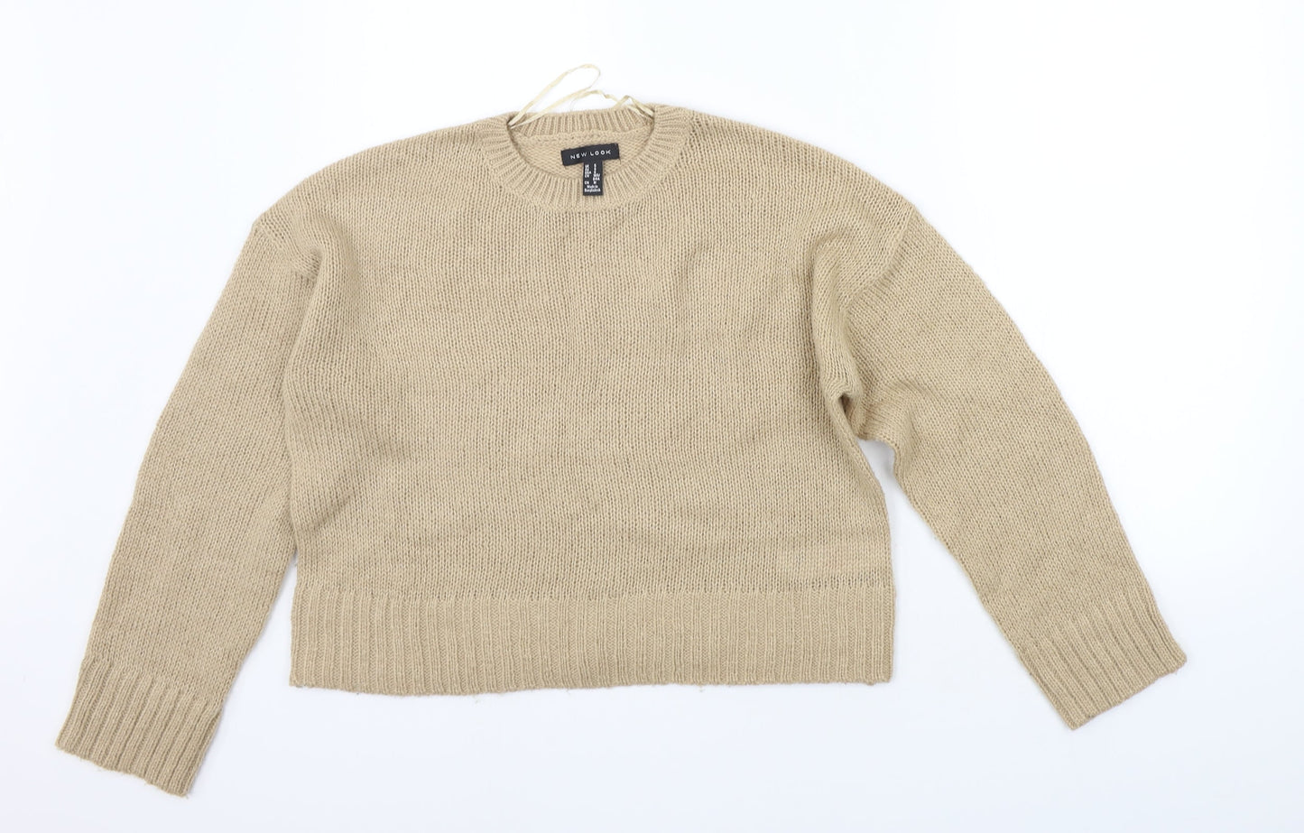 Womens UK Size S New Look Beige Pullover Jumper