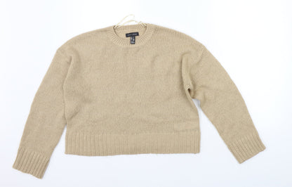 Womens UK Size S New Look Beige Pullover Jumper