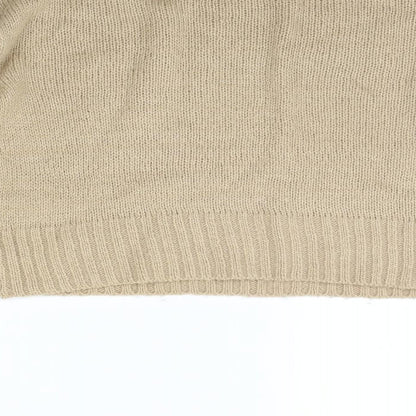 Womens UK Size S New Look Beige Pullover Jumper