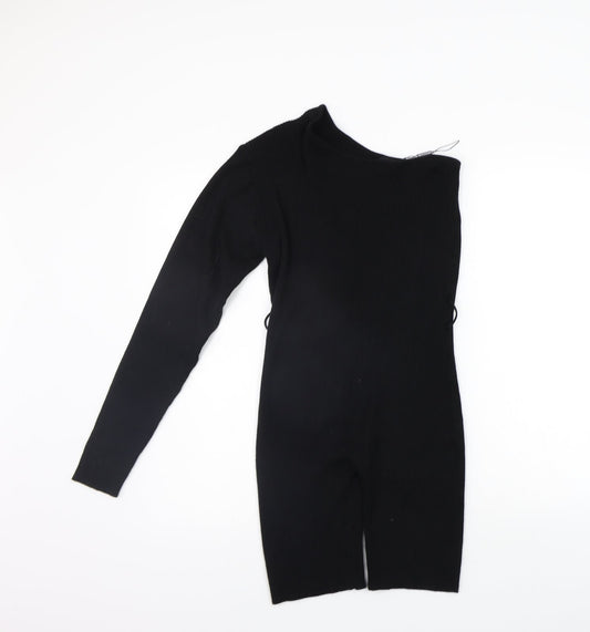 PRETTYLITTLETHING Womens Black   Jumpsuit One-Piece Size L