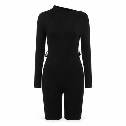 Womens UK Size L PRETTYLITTLETHING One-Piece Black Jumpsuit