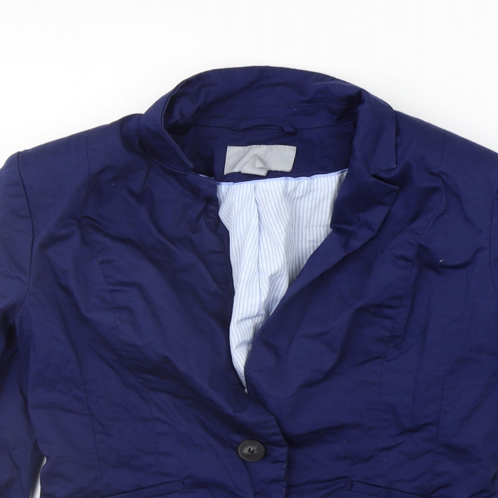 Womens UK Size 10 H&M Blue Jacket