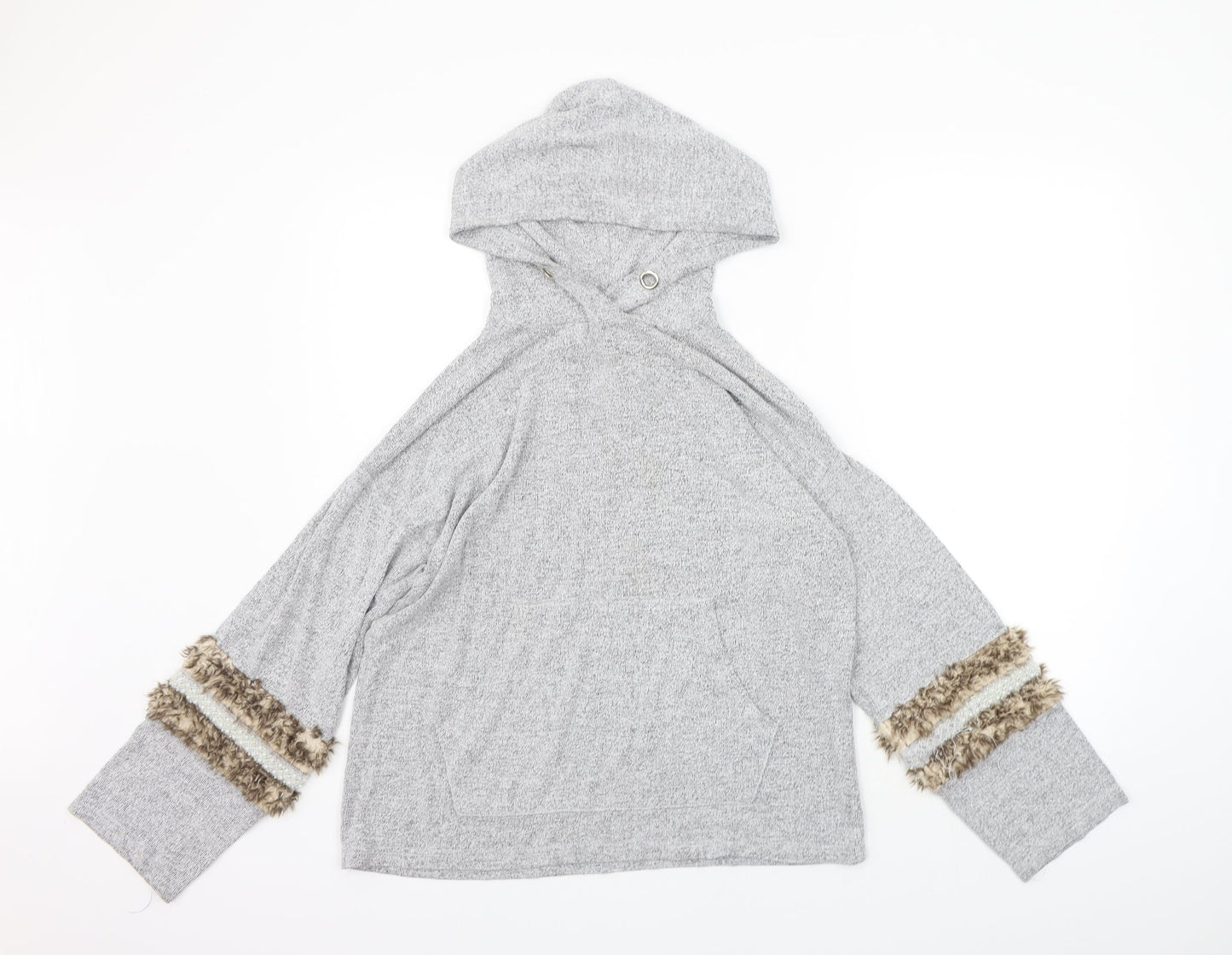 Womens UK Size M River Island Grey Pullover Jumper