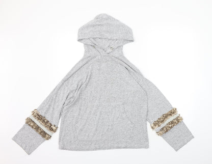 Womens UK Size M River Island Grey Pullover Jumper