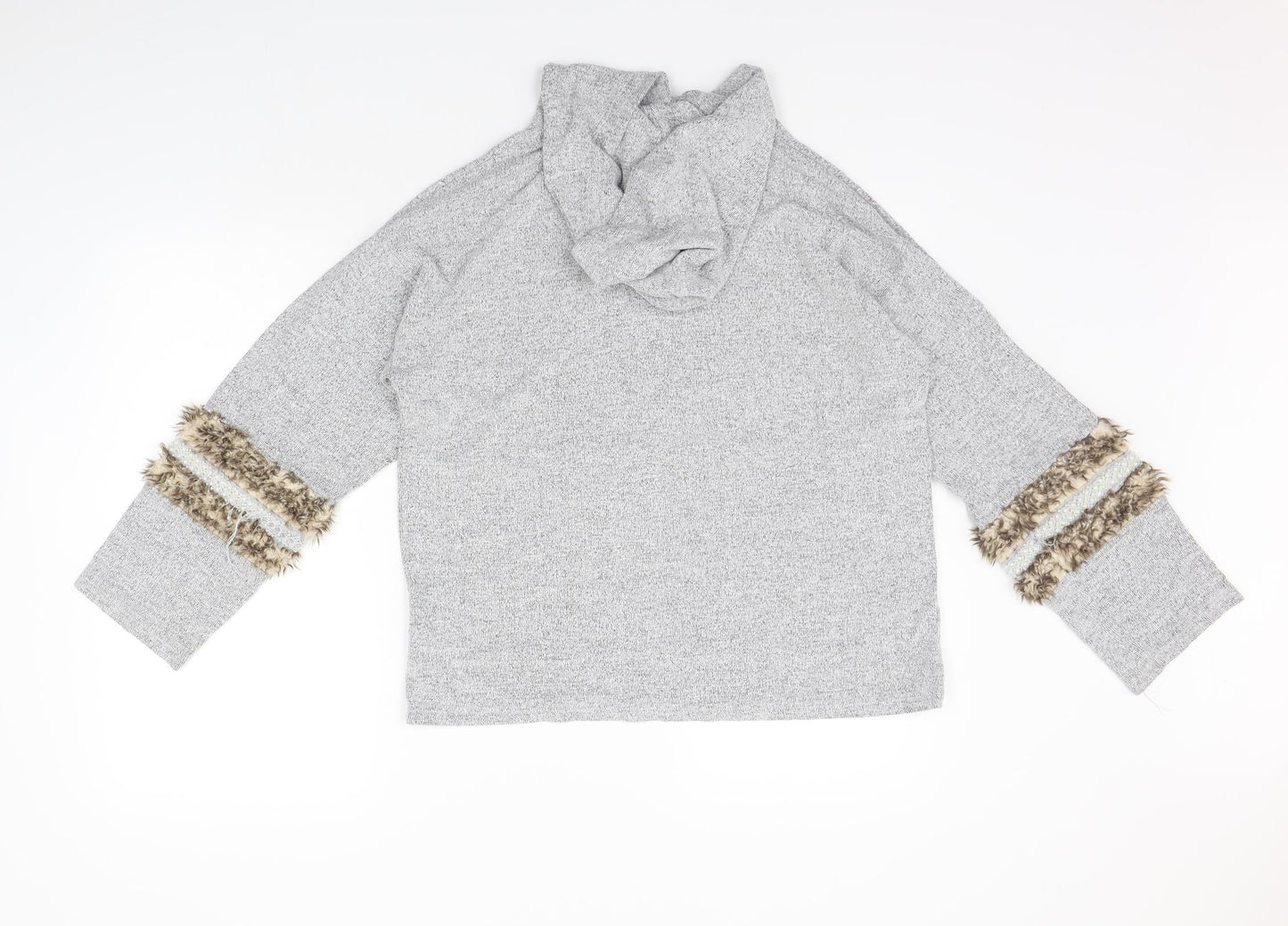 Womens UK Size M River Island Grey Pullover Jumper