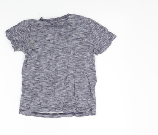 Nutmeg Boys Grey   Basic T-Shirt Size 4-5 Years  - washable mark dinosaur
