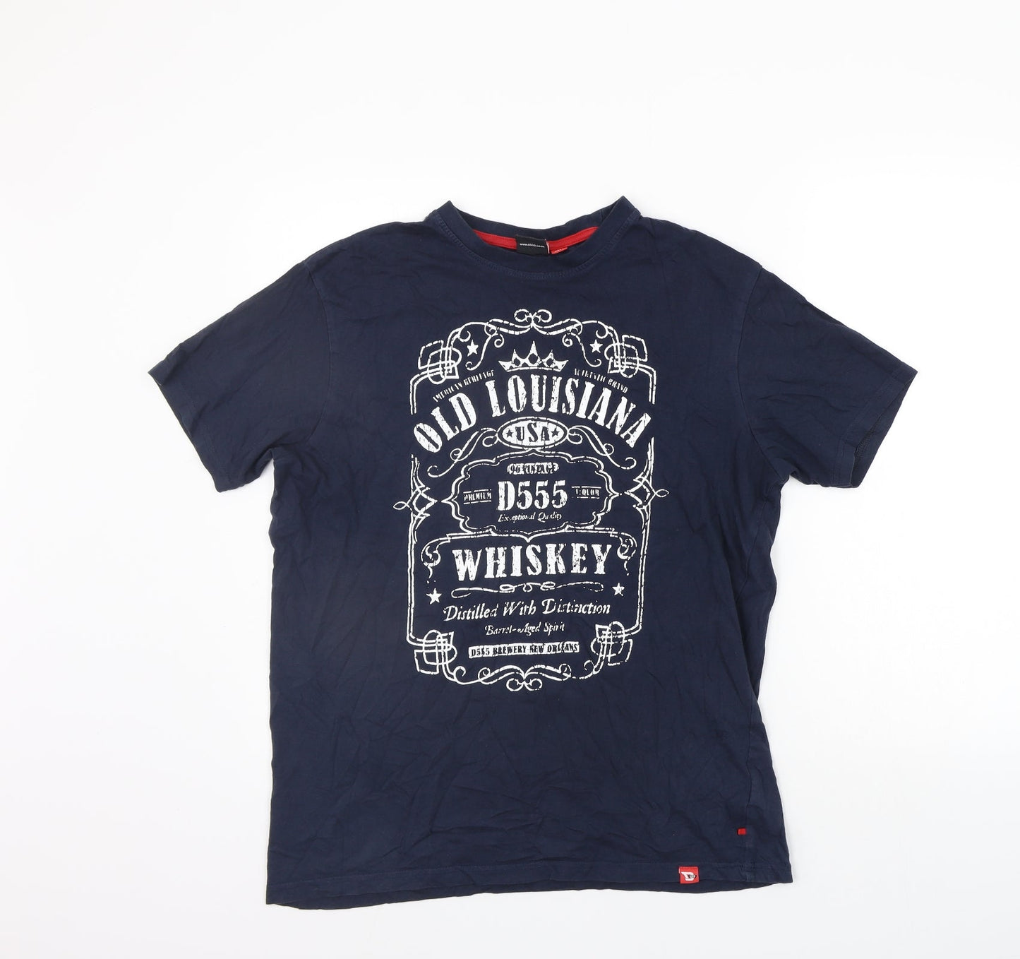 D555 Mens Blue    T-Shirt Size M