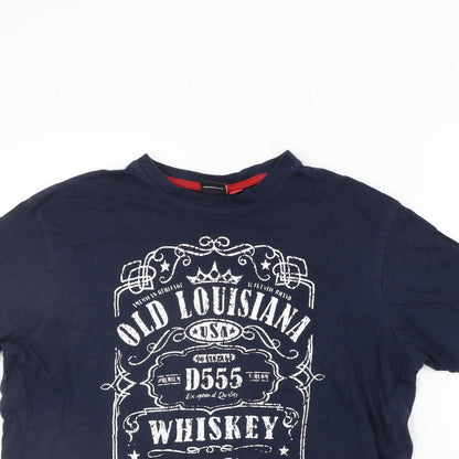 D555 Mens Blue    T-Shirt Size M