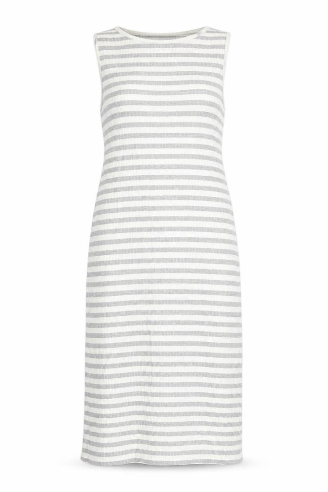 Marks and Spencer Womens Grey Striped  A-Line  Size 12