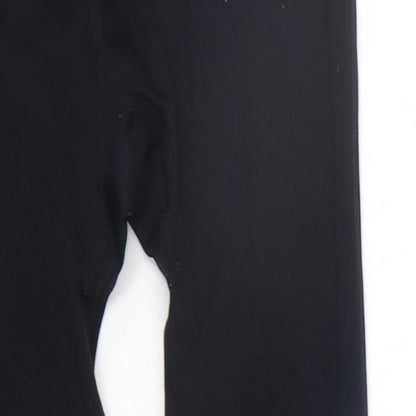 WORKOUT Womens Black   Trousers  Size 6 L20 in - Elastic Waist Band