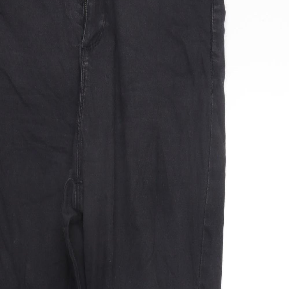 Womens UK Size 16 deniem co Regular Fit Straight Black Jeans