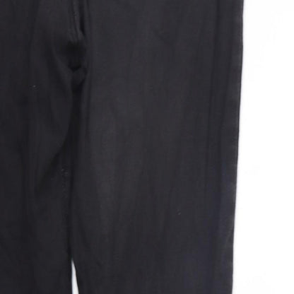 Womens UK Size 16 deniem co Regular Fit Straight Black Jeans