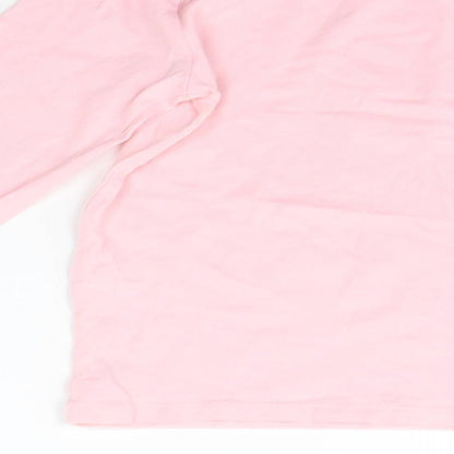 George Girls Pink   Basic T-Shirt Size 6-7 Years