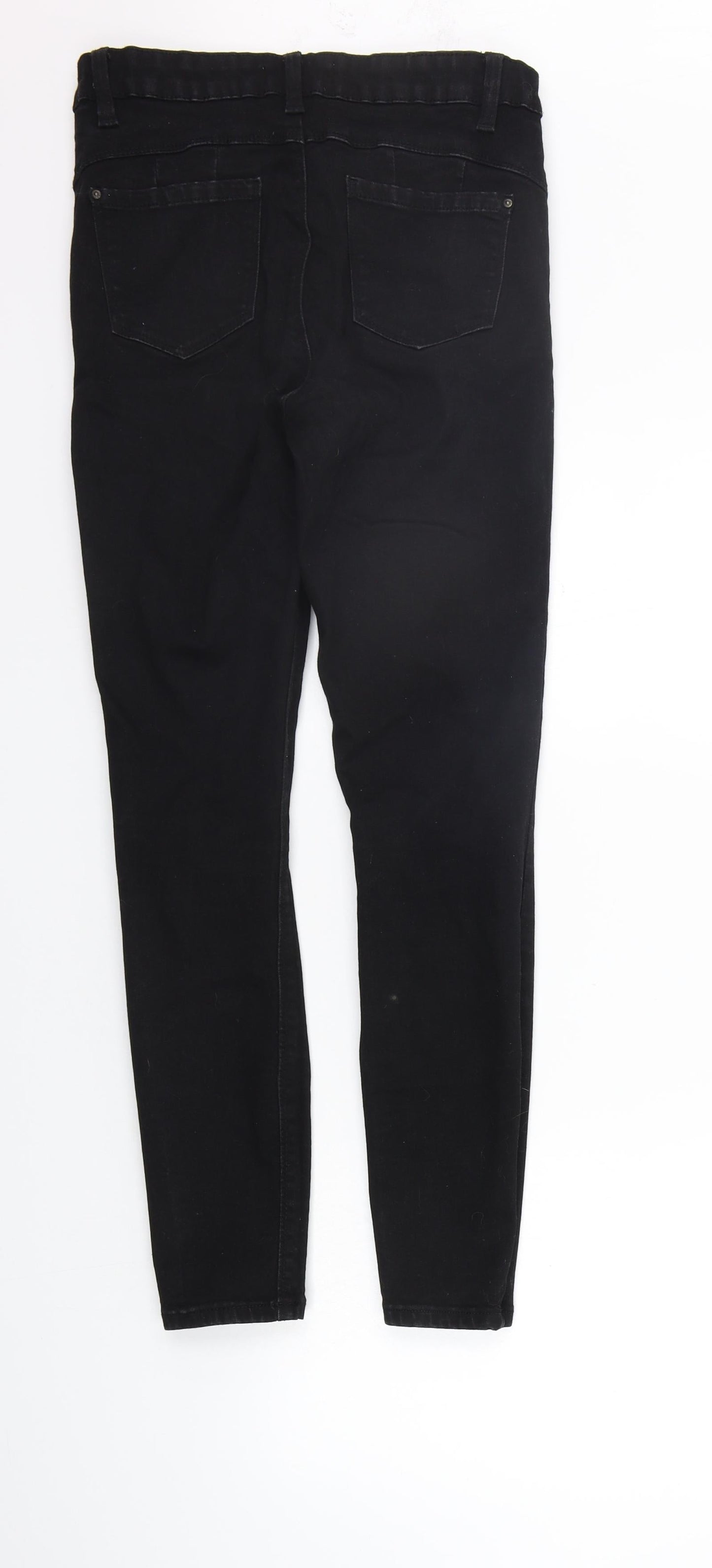 Womens UK Size 12 deniem co Regular Fit Straight Black Jeans
