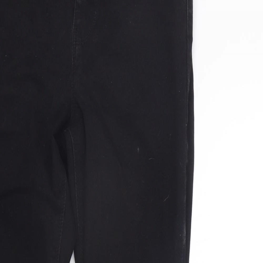 Womens UK Size 12 deniem co Regular Fit Straight Black Jeans