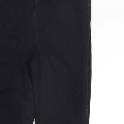 Womens UK Size 12 deniem co Regular Fit Straight Black Jeans