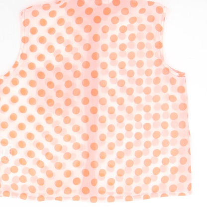 Love Me Girls Orange Spotted  Basic Button-Up Size 11-12 Years