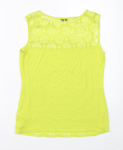 Womens UK Size 10 Principles Green Basic Tank