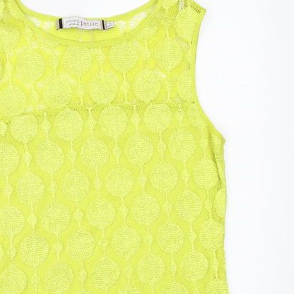 Womens UK Size 10 Principles Green Basic Tank