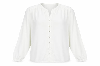 Womens UK Size 20 BHS White Basic Button-Up