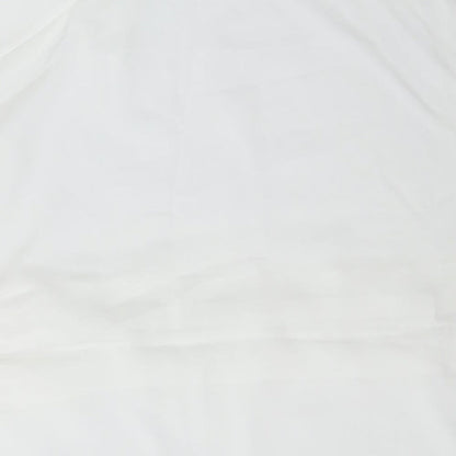 Womens UK Size 20 BHS White Basic Button-Up
