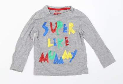 TU Boys Grey   Basic T-Shirt Size 18-24 Months