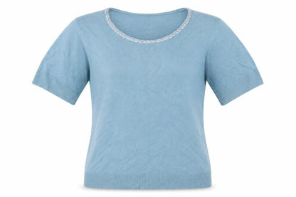 Womens UK Size 38 Daxon Blue Pullover Jumper