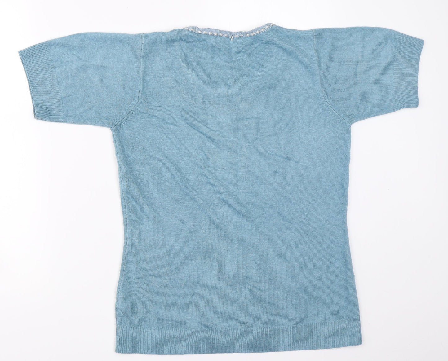 Womens UK Size 38 Daxon Blue Pullover Jumper