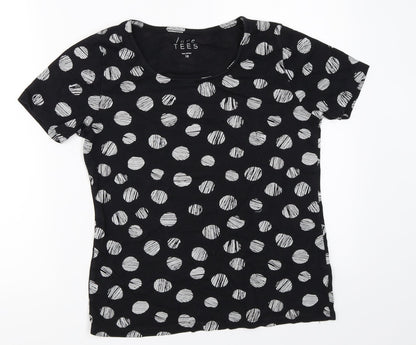Preworn Womens Black   Basic T-Shirt Size 10