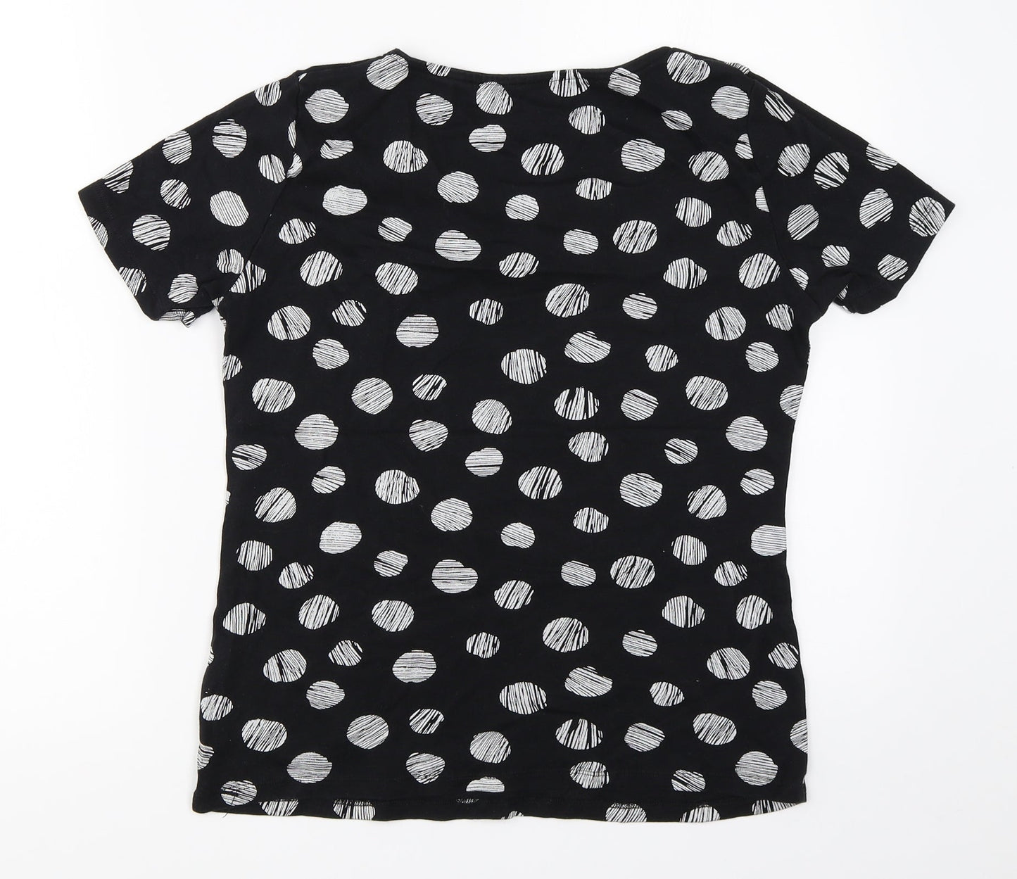 Preworn Womens Black   Basic T-Shirt Size 10