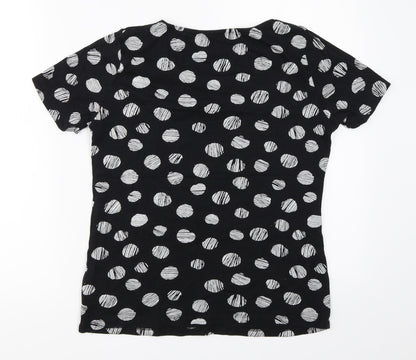 Preworn Womens Black   Basic T-Shirt Size 10