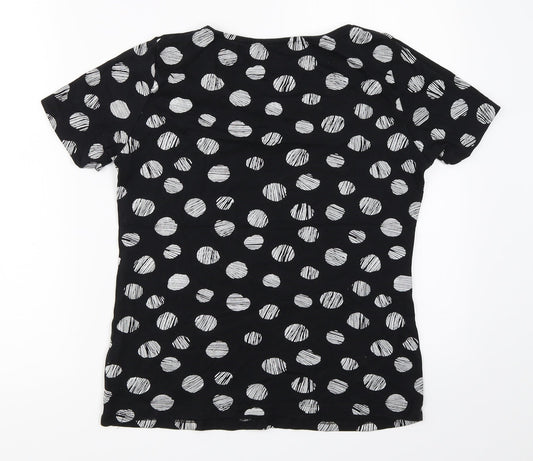 Preworn Womens Black   Basic T-Shirt Size 10