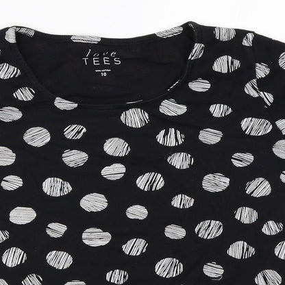Preworn Womens Black   Basic T-Shirt Size 10
