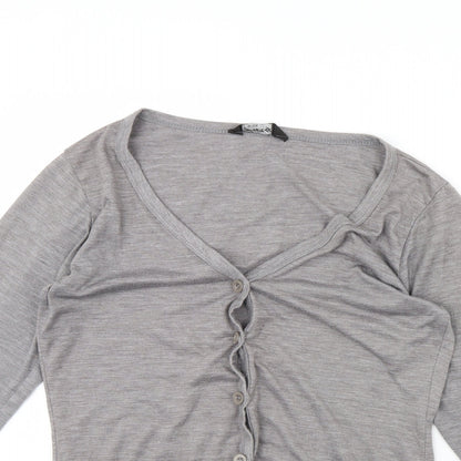 Fury Womens Grey   Cardigan Jumper Size L