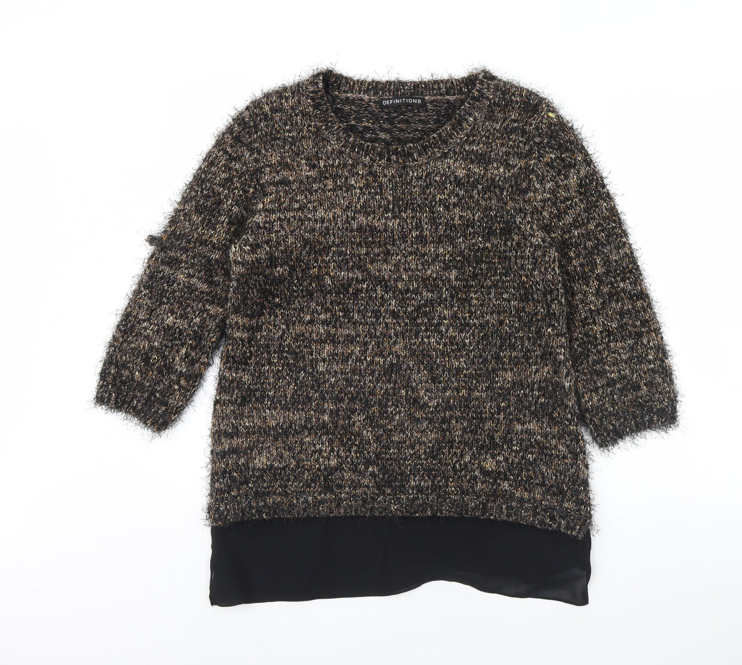 Womens UK Size 12 Definitions Brown Pullover Jumper