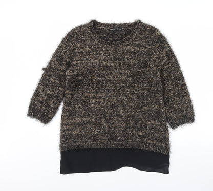 Womens UK Size 12 Definitions Brown Pullover Jumper