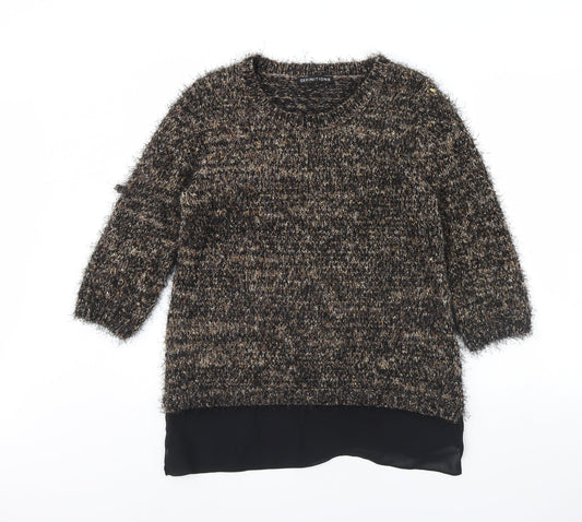 Womens UK Size 12 Definitions Brown Pullover Jumper